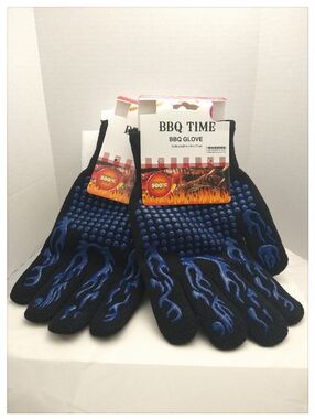 ' BBQ Gloves ' 1 Pair - Rated For Up To 500° *NWT*